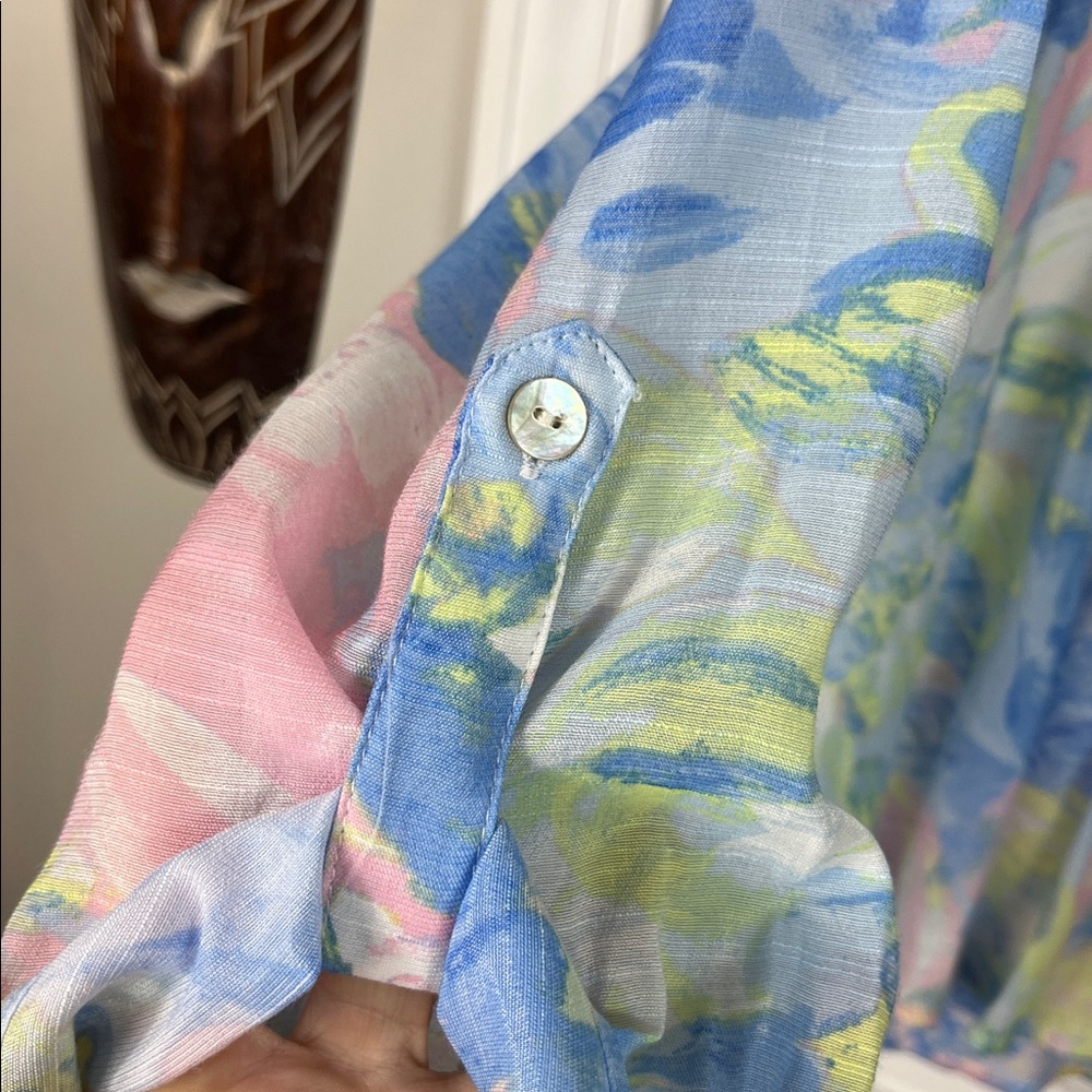 Ruby Rd. Multi Pastel Colors Button Down Blouse X… - image 4